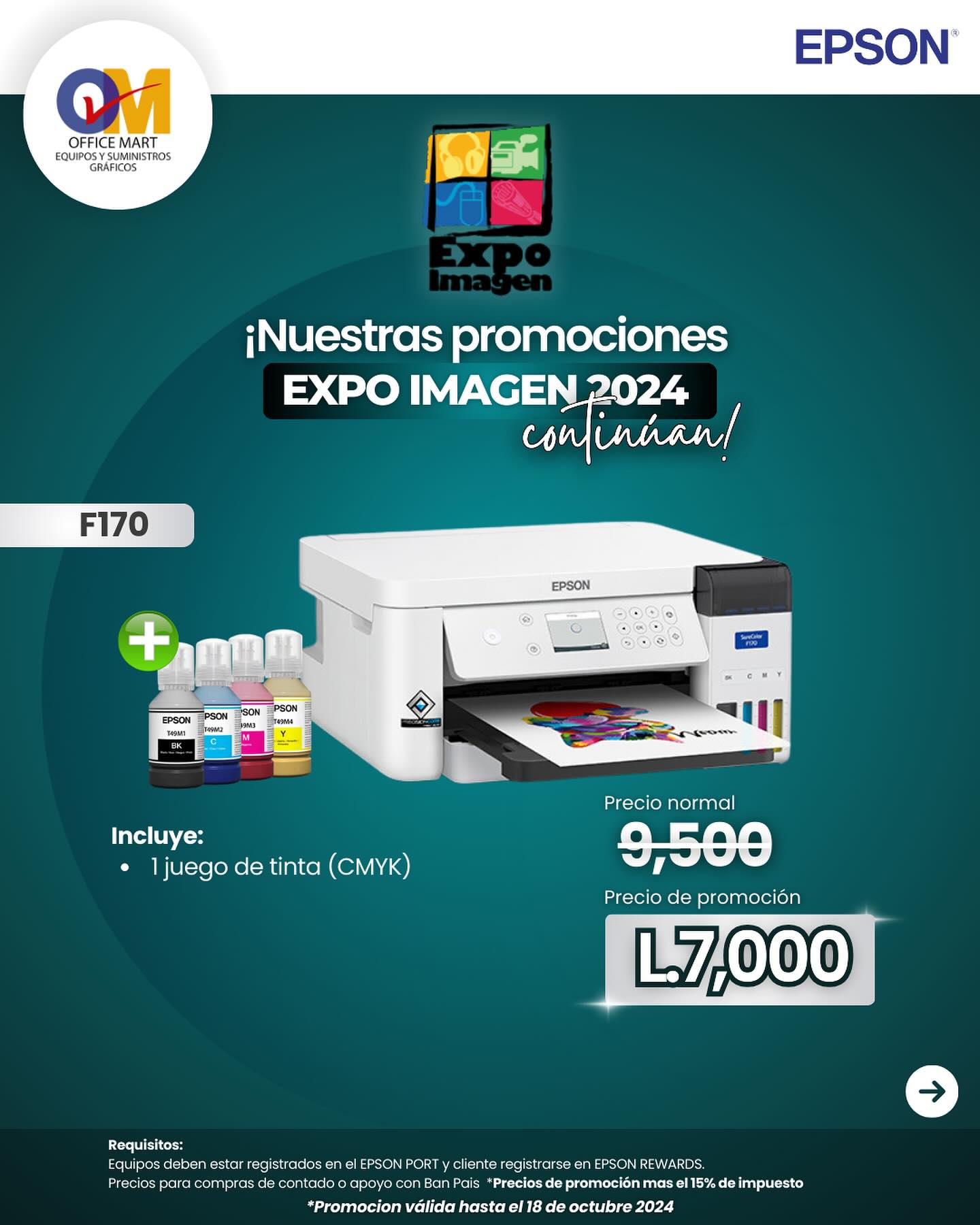 No dejes pasar la oportunidad de sublimar con lo mejor de las impresoras Epson.