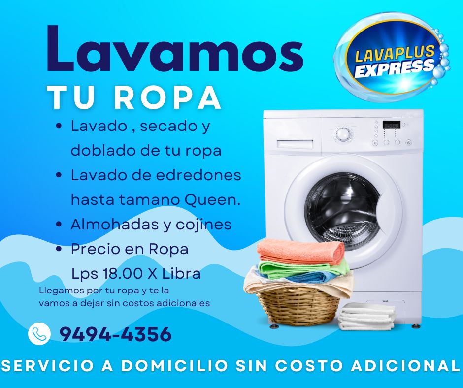 LAVAMOS TU ROPA SERVICIO A DOMICILIO