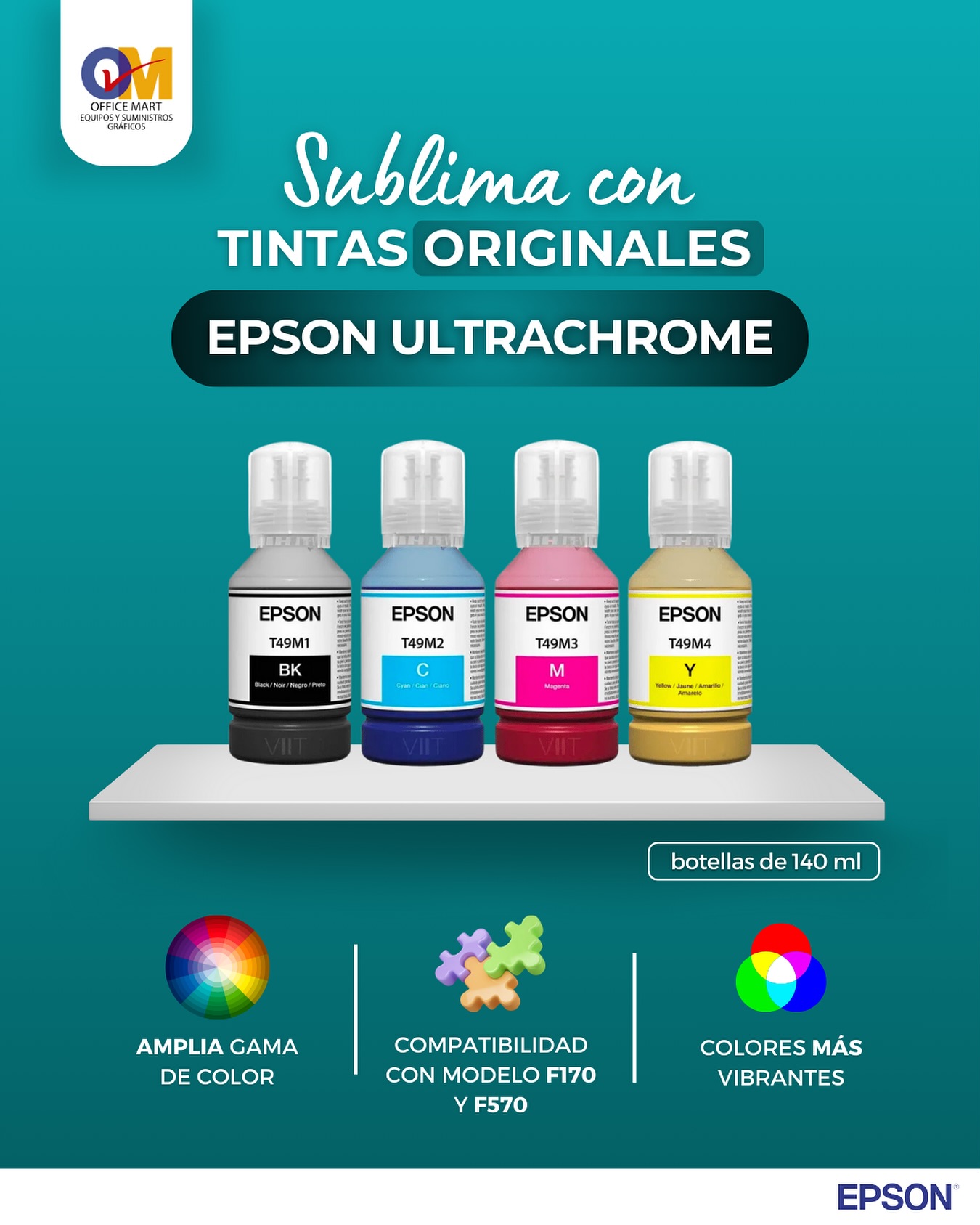 Tintas originales Epson