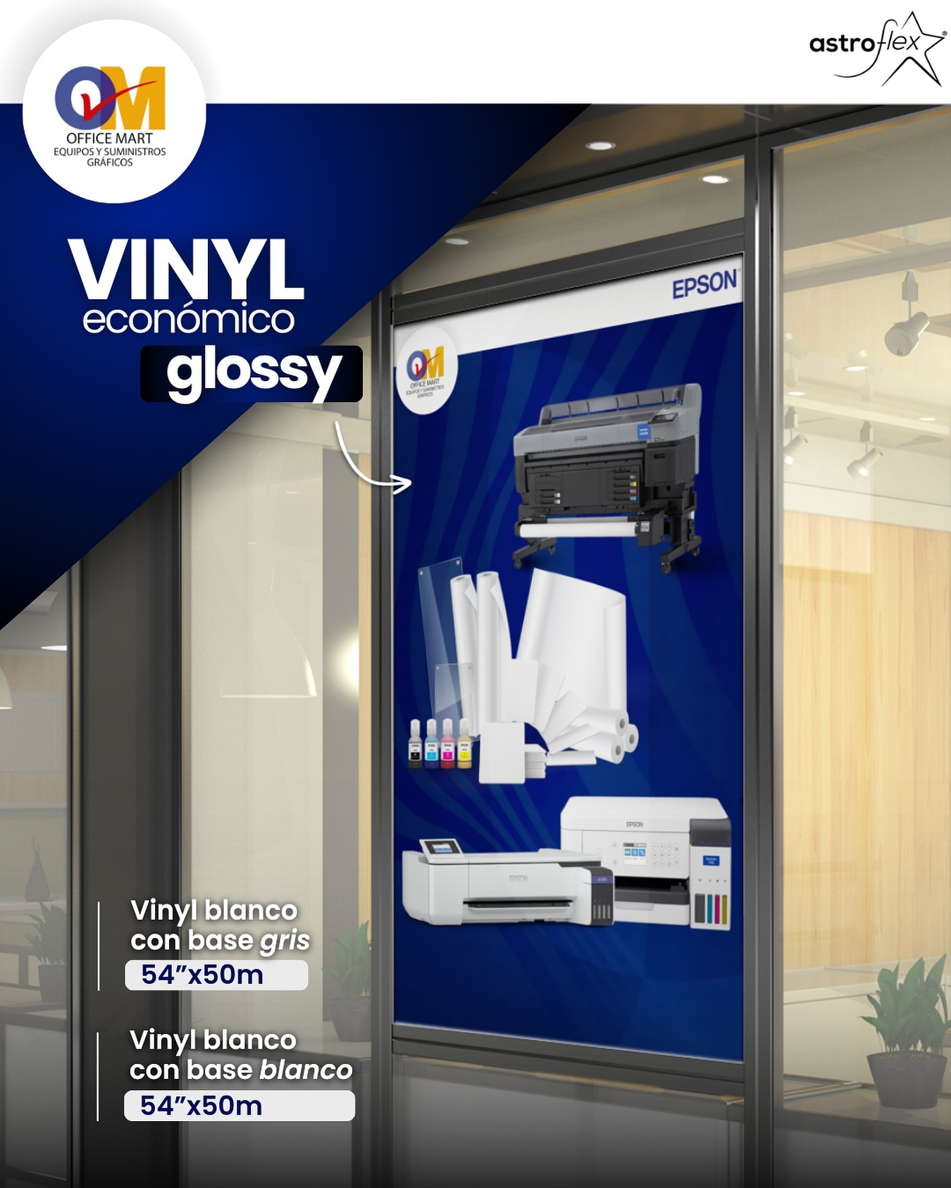 ¡Eleva tus proyectos de impresión con nuestro vinyl económico glossy!